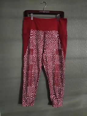 Betsey Johnson Red V-Neck Performance Top